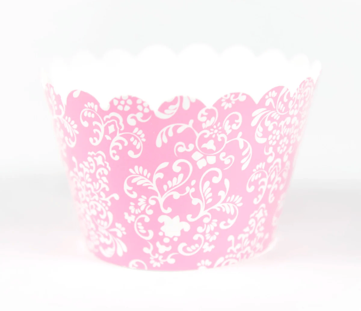 Sweet Celebration Cupcake Wrappers -12 - Damask Pink