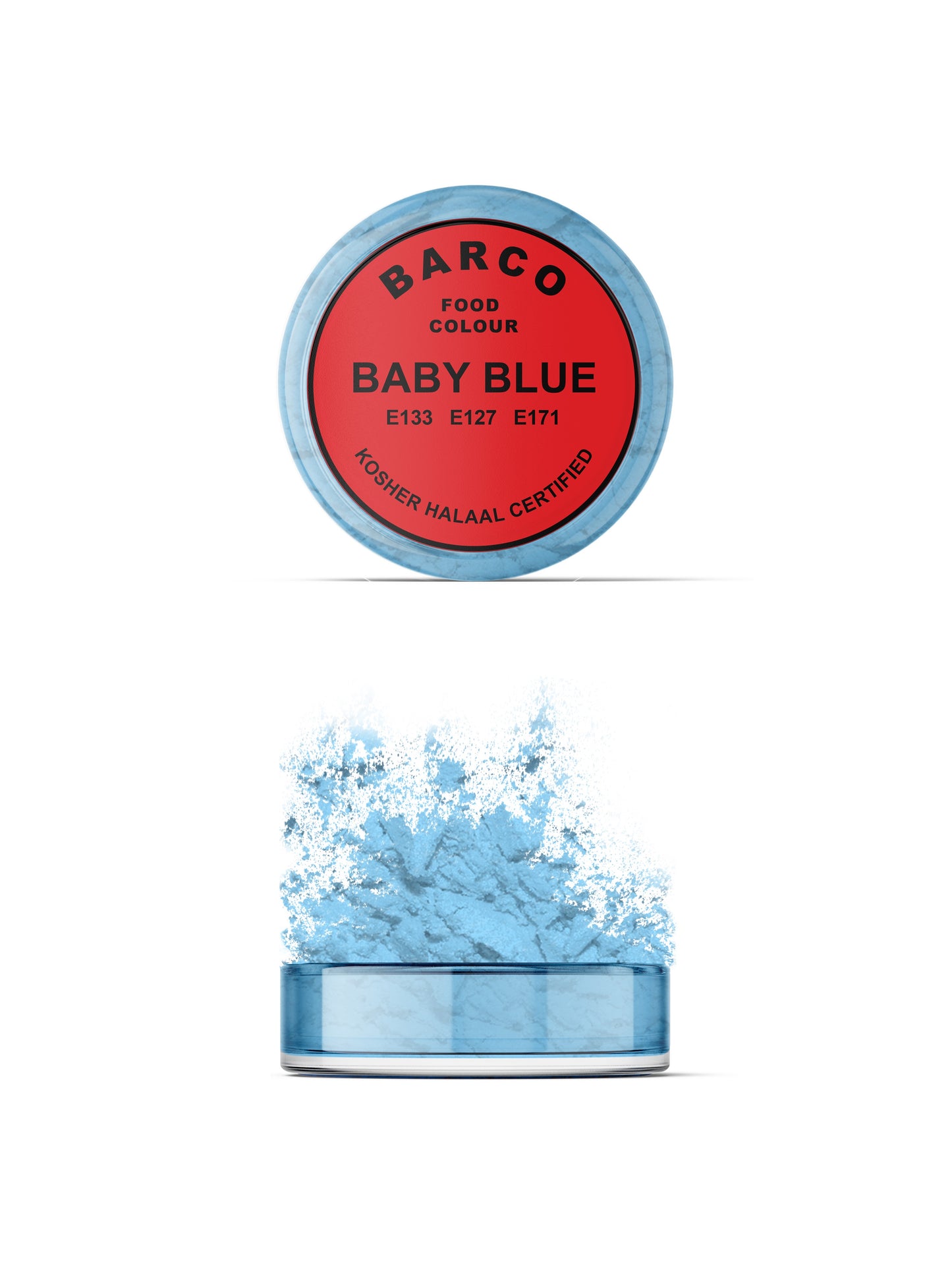Barco Baby Blue Chocolate Colour Powder 10ml (Red Label)