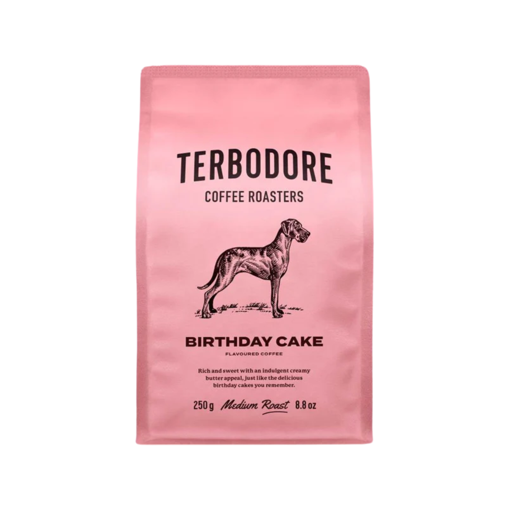 Terbodore Birthday Cake Flavoured Range Coffee 250g