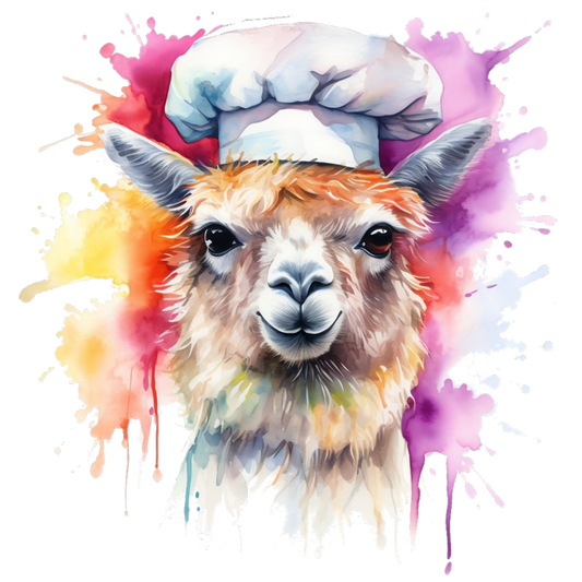 Colourful Lama Chef 1