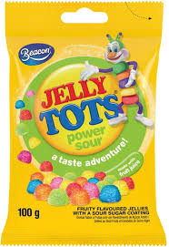 Beacon Jelly Tots Sour Power 40 x 100g