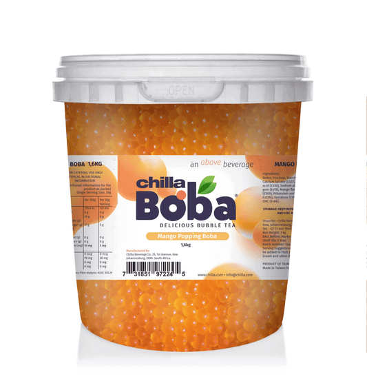 Chilla Mango Popping Boba 1.6kg