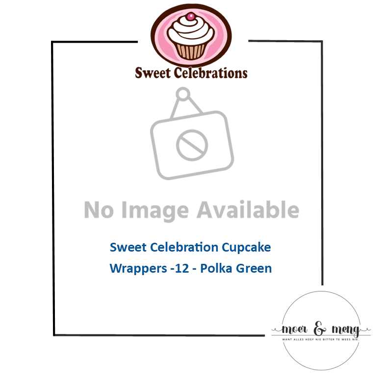 Sweet Celebration Cupcake Wrappers -12 - Polka Green