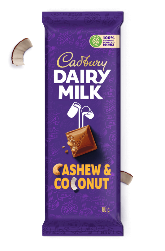 Cadbury Cashew Coconut 24 x 80g