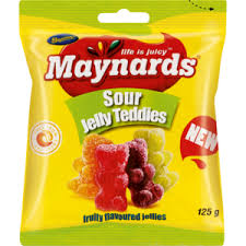 Maynards Sour Teddies 24  x 125g