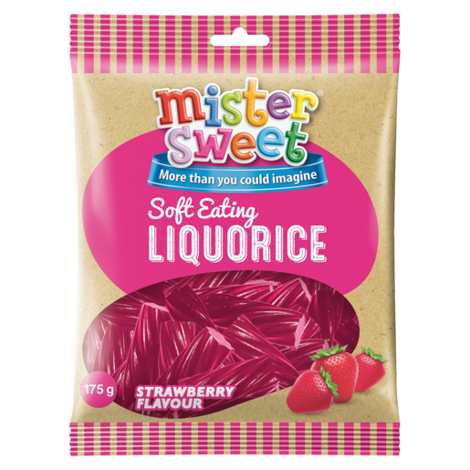 Strawberry Soft Liquorice 24 x 175g