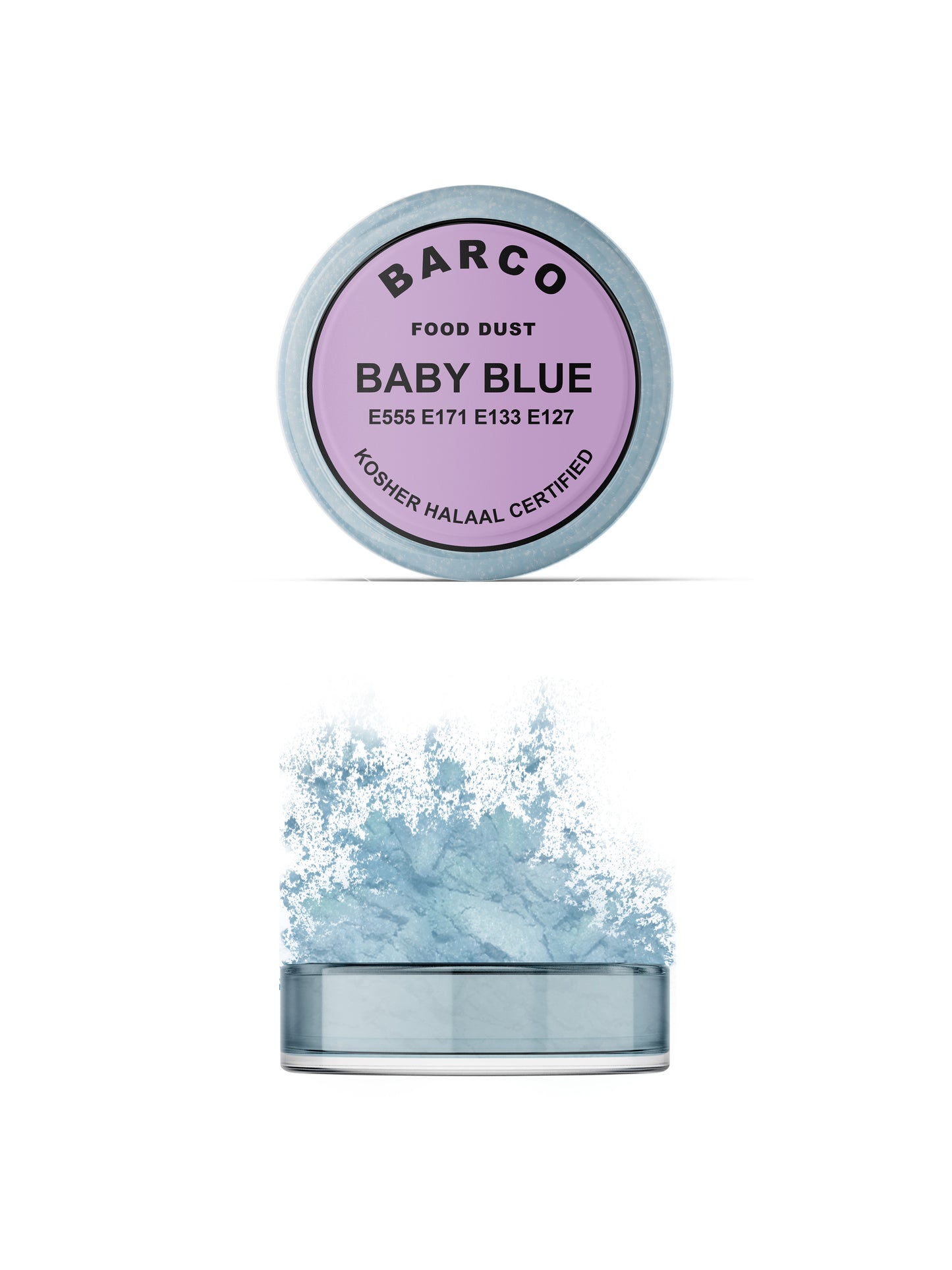 Barco Baby Blue Pearly Dust 10ml (Lilac Label)