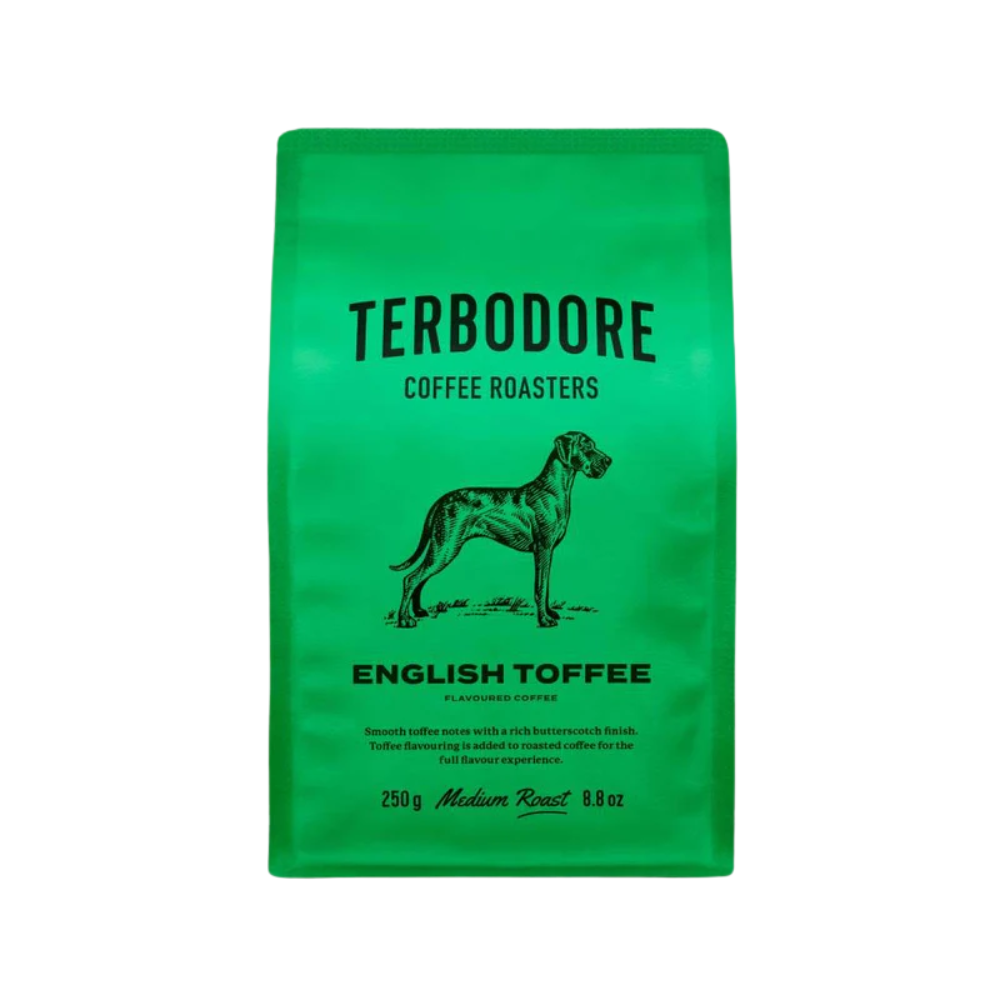 Terbodore English Toffee Flavoured Range Coffee 250g
