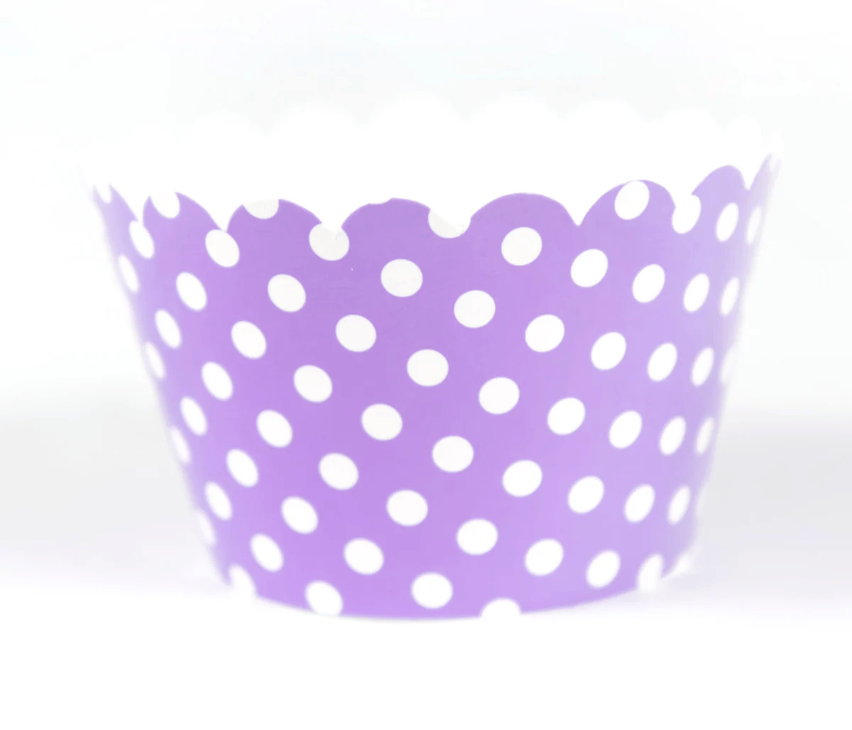 Sweet Celebration Cupcake Wrappers -12 - Polka Purple