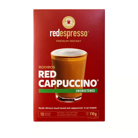 Red Espresso Instant Red Cappuccino Unsweetened Sachets 10's