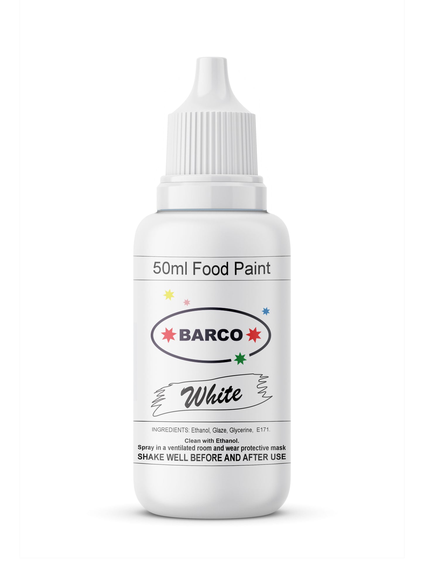 Barco White Quick Dry Chocolate Food Paint 50ml