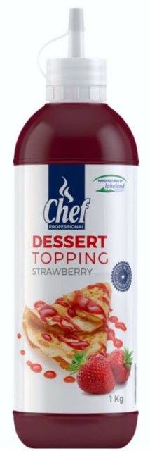 Chef Strawberry Dessert Topping 1lt