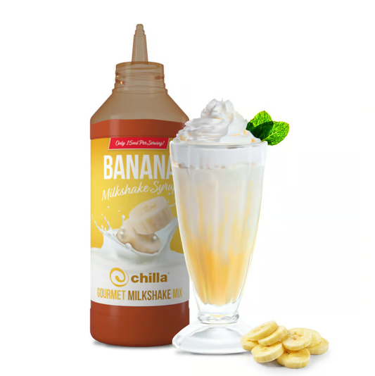 Chilla Banana Milkshake Syrup 1lt