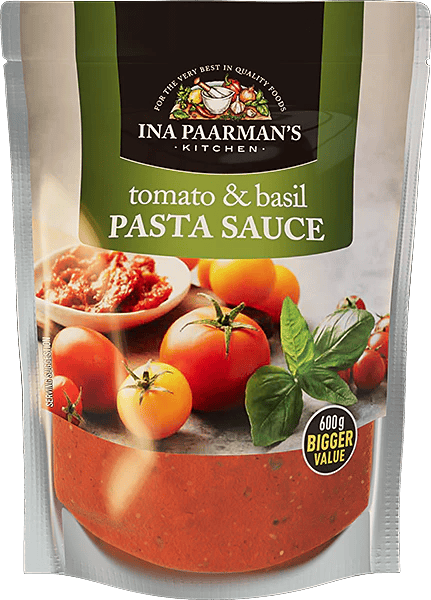 Ina Paarman's Tomato & Basil Pasta Sauce 600g