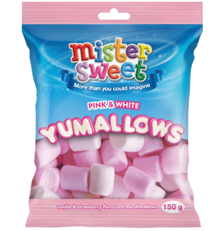 Pink & White Marshmallows 150g