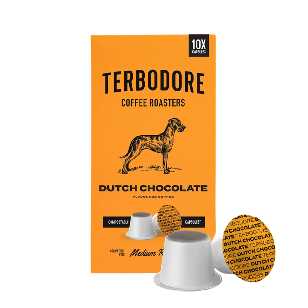 Terbodore Dutch Chocolate Flavoured Coffee Capsules 10's