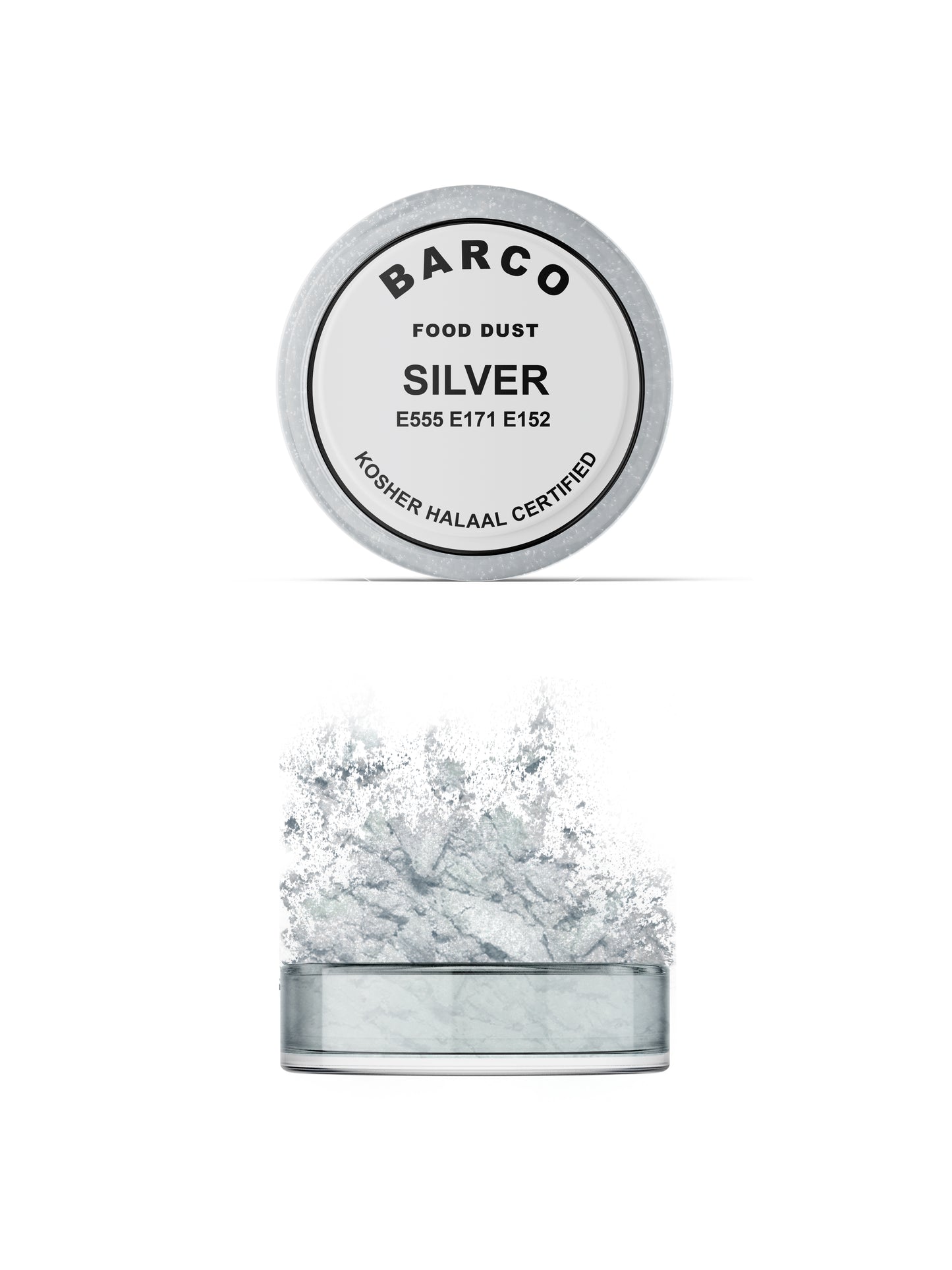 Barco Silver Sparkly Dust 10ml (White Label)