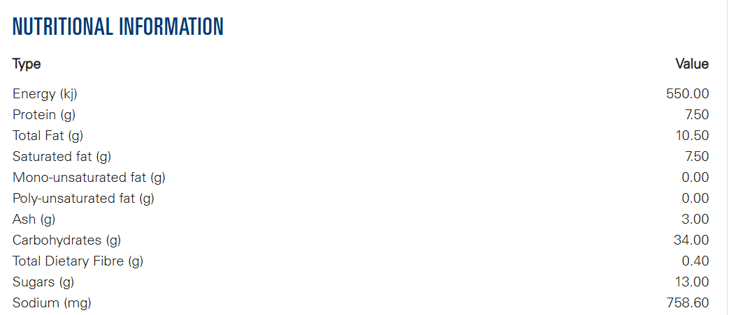 Bakels Tiramisu Mousse Powder