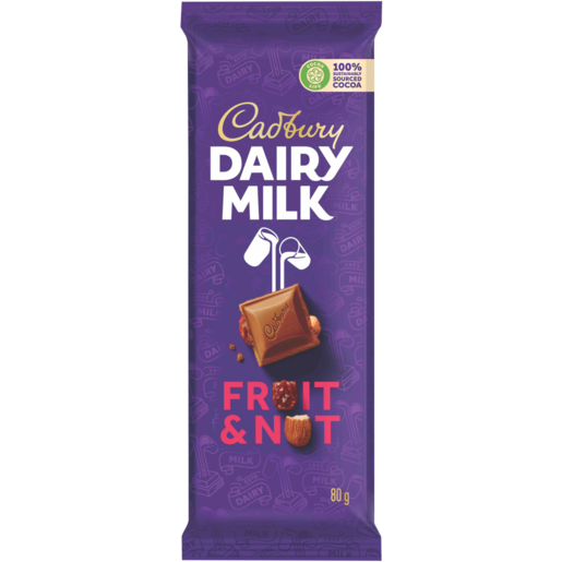 Cadbury Fruit & Nut 24 x 80g