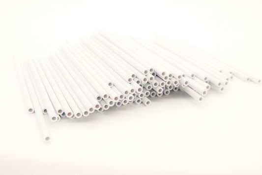 Barco Lolly Sticks 10cm White Plastic