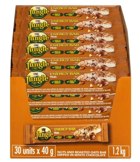 Jungle Bar Nuts 30 x 40g