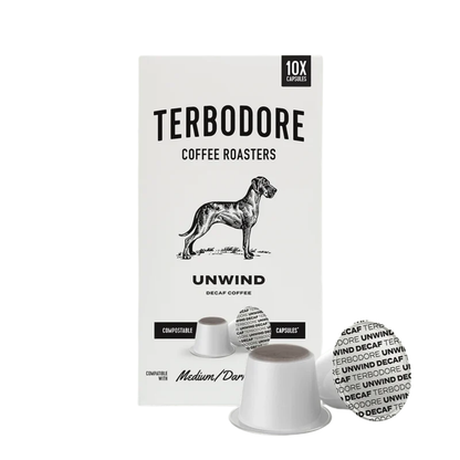 Terbodore Unwind Decaf Coffee Capsules 10's