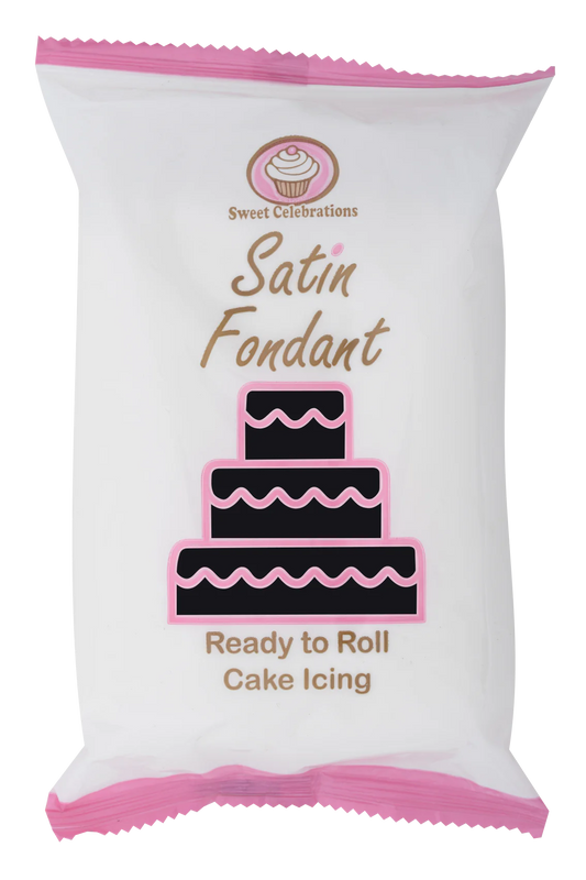 Sweet Celebration Satin Fondant 500g - Black