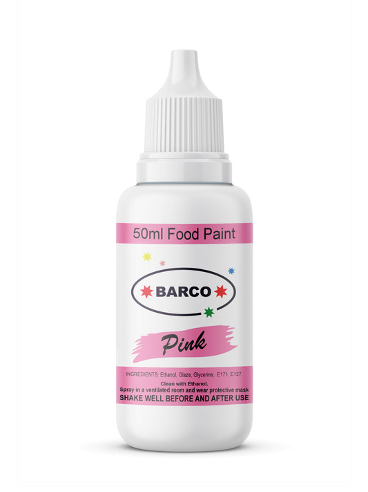 Barco Pink Quick Dry Chocolate Food Paint 50ml