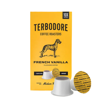 Terbodore French Vanilla Flavoured Coffee Capsules 50's
