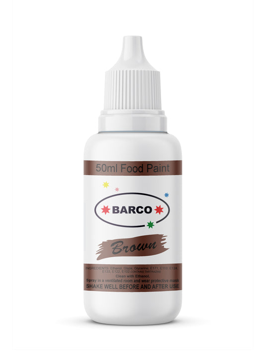 Barco Brown Quick Dry Chocolate Food Paint 50ml