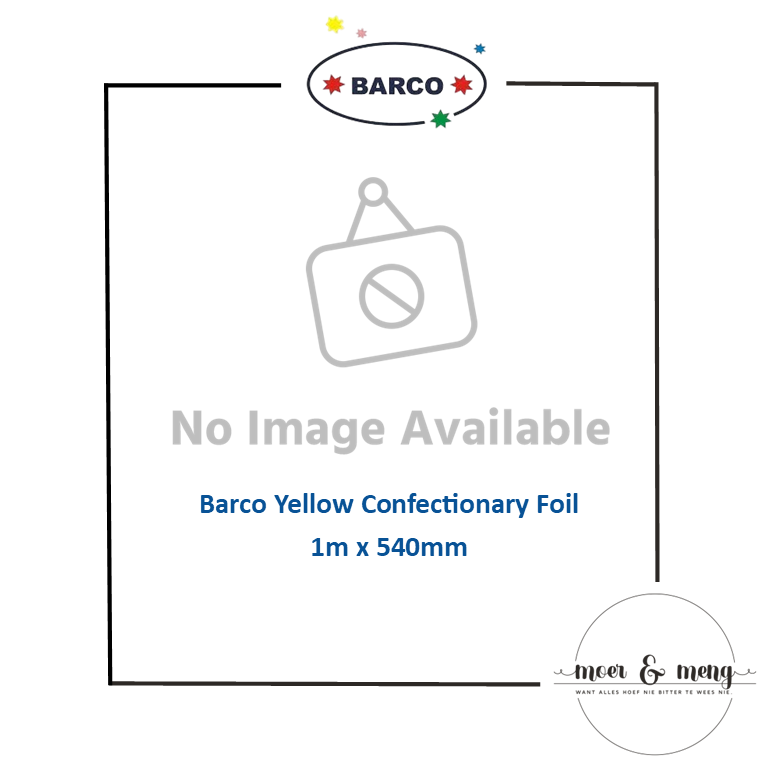Barco Yellow Confectionary Foil 1m x 540mm