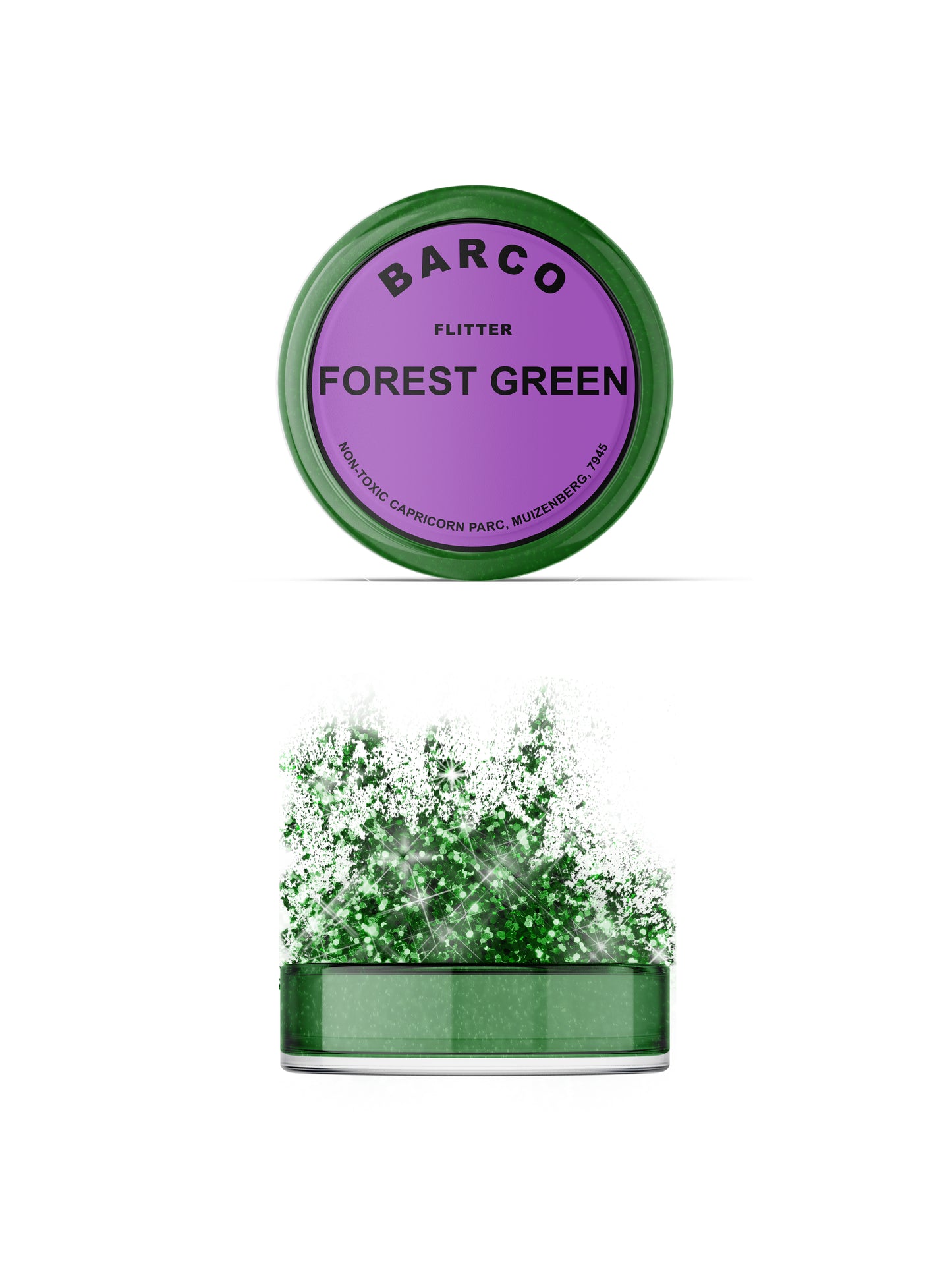 Barco Forest Green Flitter Glitter 10ml (Purple Label)