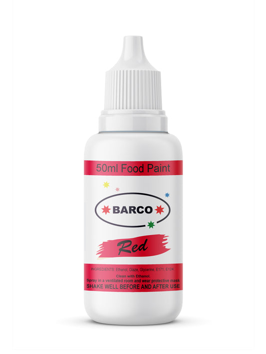 Barco Red Quick Dry Chocolate Food Paint 50ml