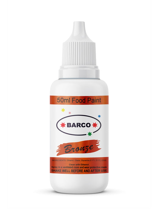 Barco Bronze Quick Dry Chocolate Food Paint 50ml