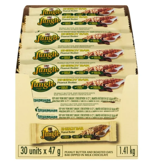 Jungle Bar Peanut Butter 30 x 47g