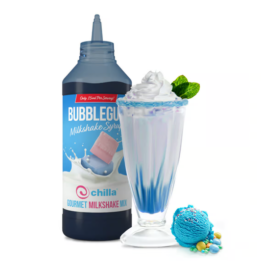 Chilla Bubblegum Milkshake Syrups 1l