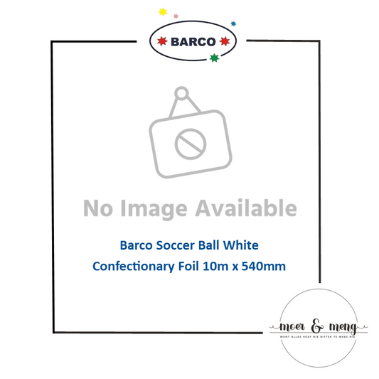 Barco Soccer Ball White Confectionary Foil 10m x 540mm