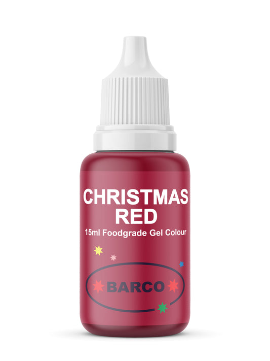 Barco Xmas Red Gel Food Colour 15ml