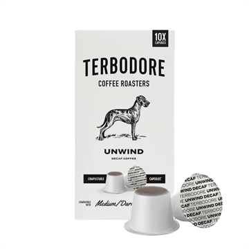 Terbodore Unwind Decaf Coffee Capsules 10's