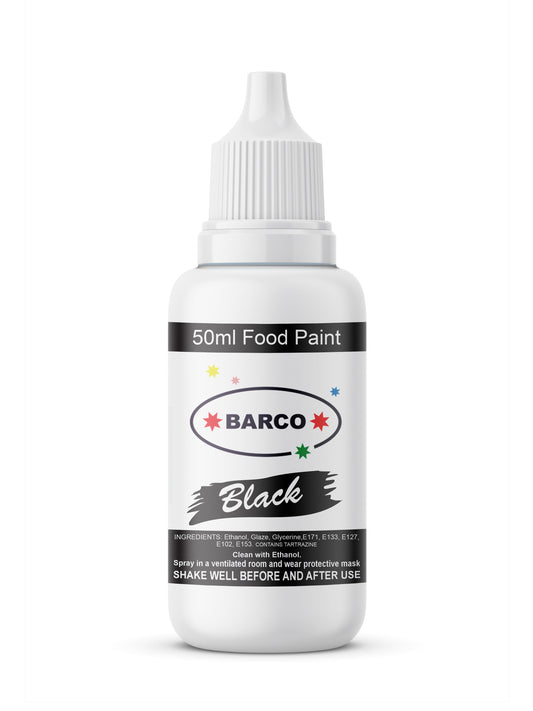 Barco Black Quick Dry Chocolate Food Paint 50ml