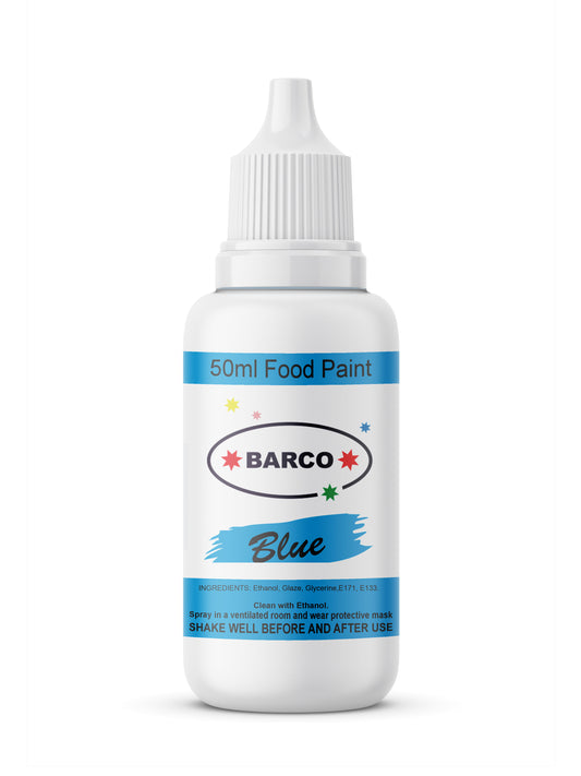 Barco Pastel Blue Quick Dry Chocolate Food Paint 50ml