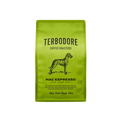 Terbodore Mac Espresso Core Range Coffee 250g