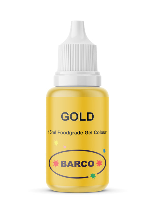 Barco Gold Gel Food Colour 15ml
