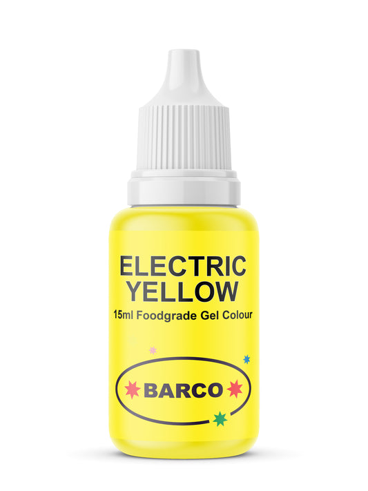 Barco Electric Yellow Gel Food Colour 50ml