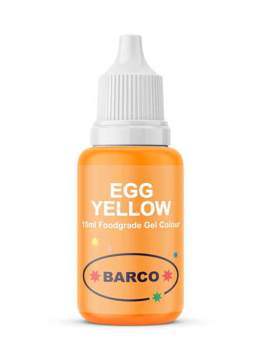 Barco Egg Yellow Gel Food Colour 15ml