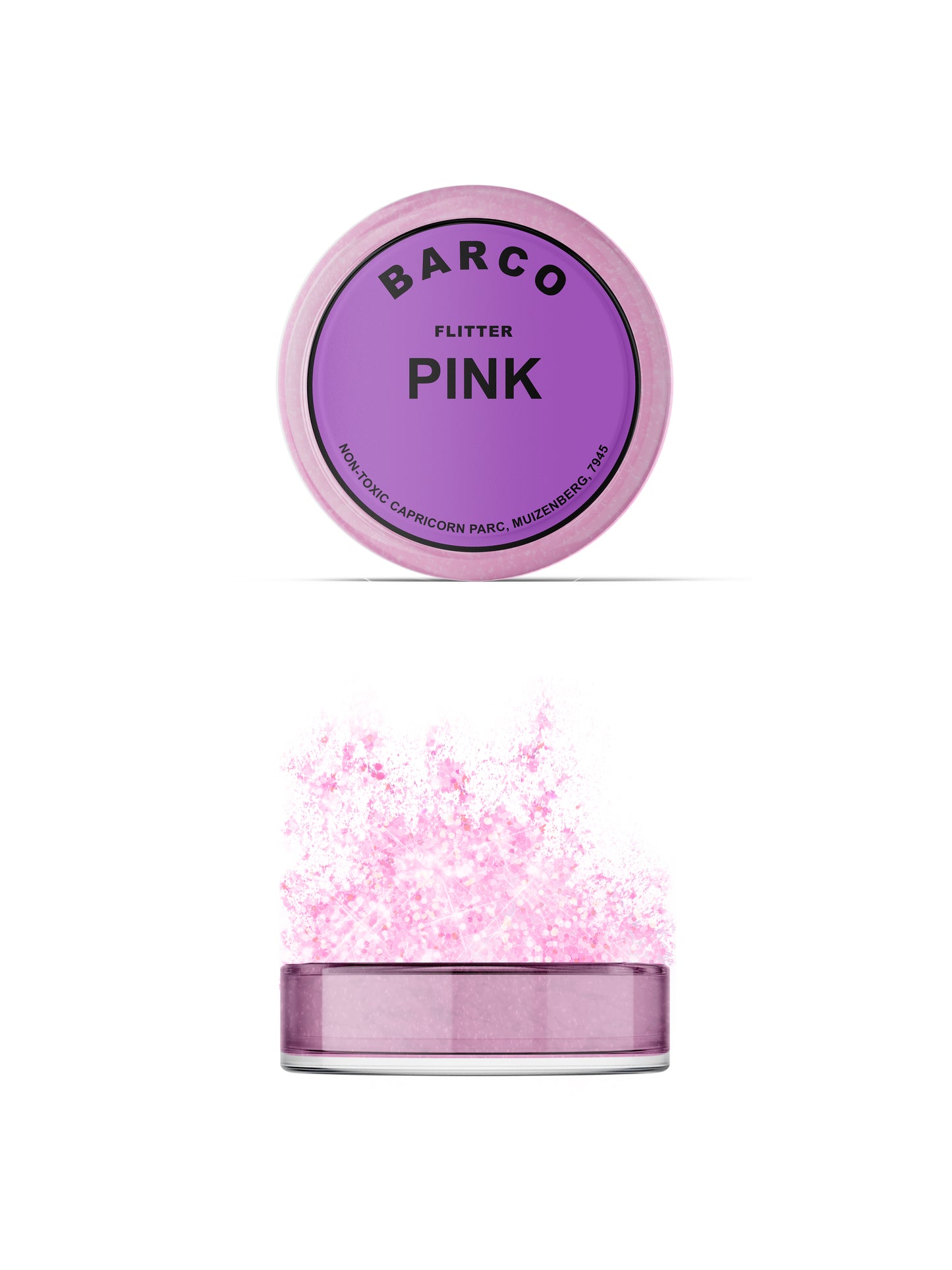 Barco Pink Flitter Glitter 10ml (Purple Label)