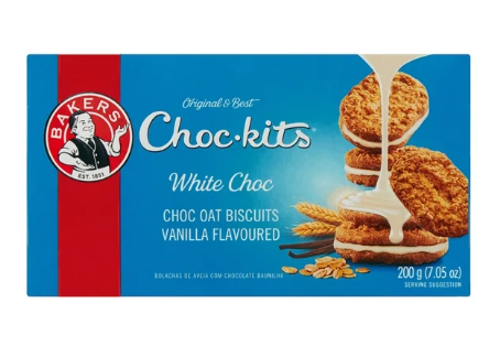Bakers Choc-Kits White Choc 12 x 200g