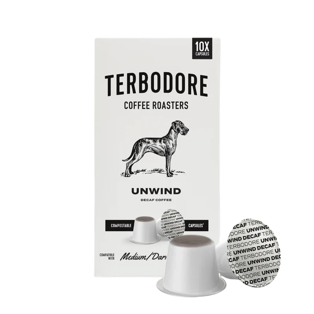 Terbodore Unwind Decaf Coffee Capsules 10's