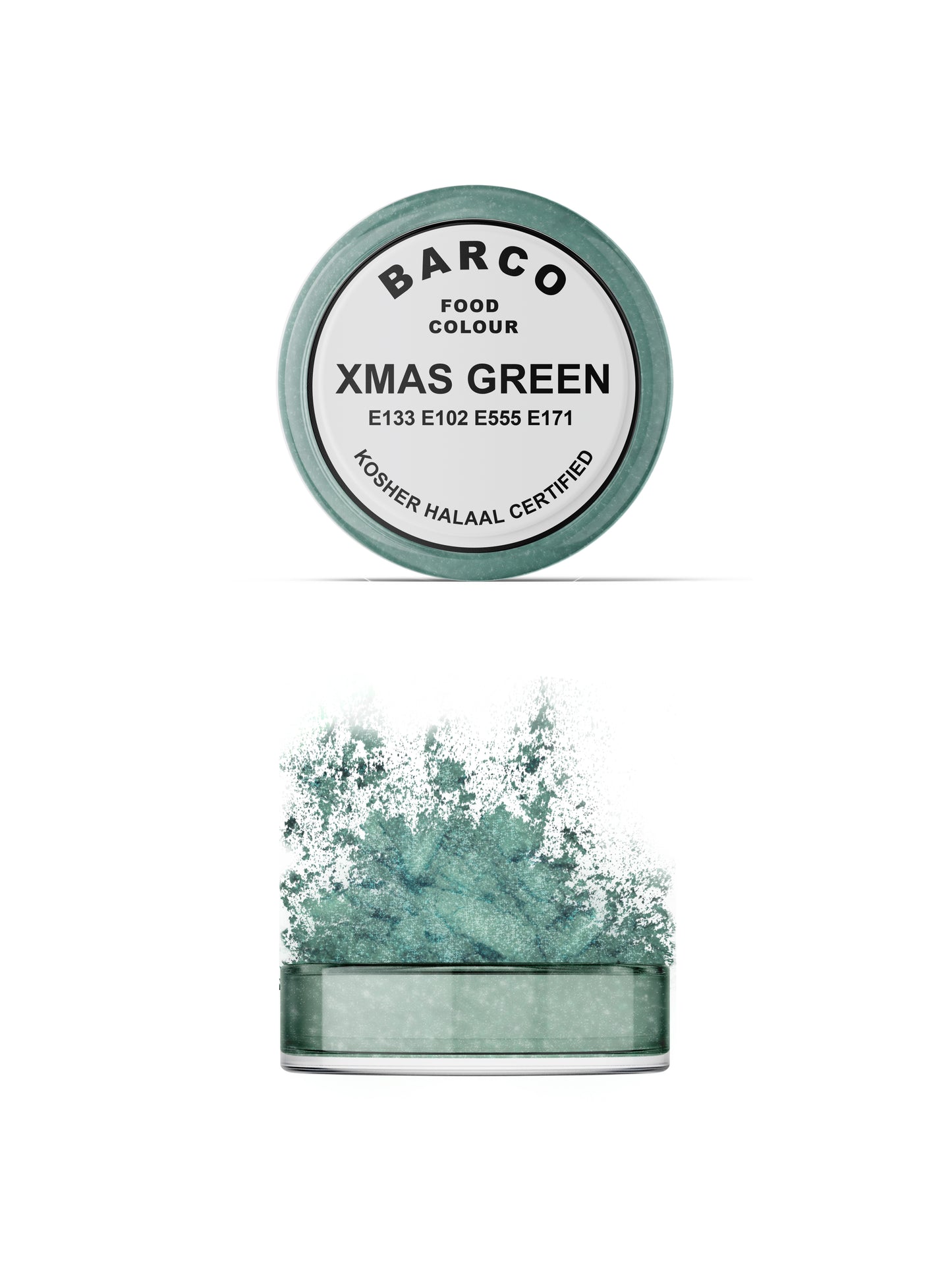 Barco Xmas Green Sparkly Dust 10ml (White Label)
