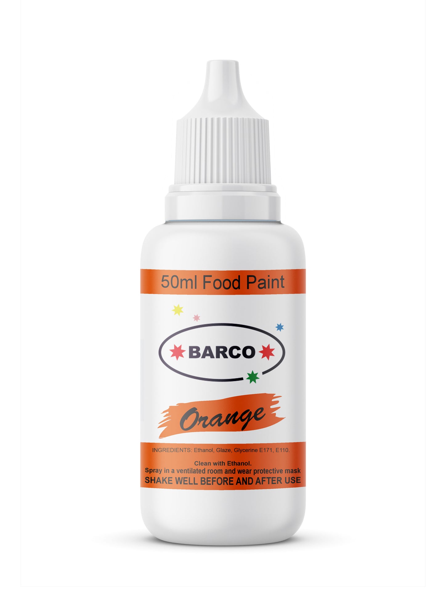 Barco Orange Quick Dry Chocolate Food Paint